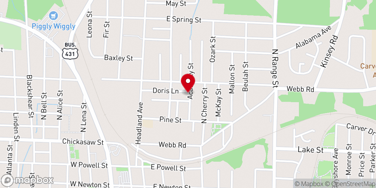Map showing location of Emmanuel Temple Church