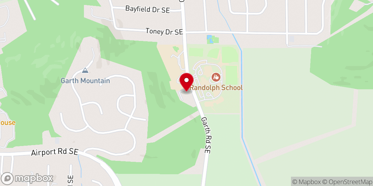 Map showing location of Endeavor Church