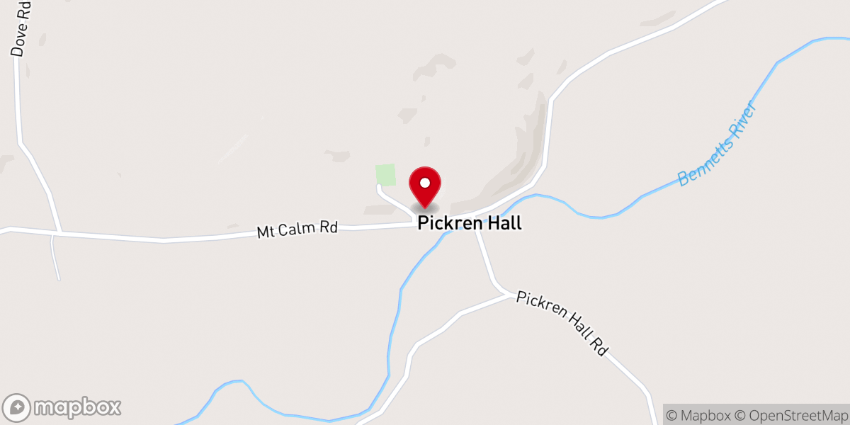 Map showing location of Enterprise Baptist Church