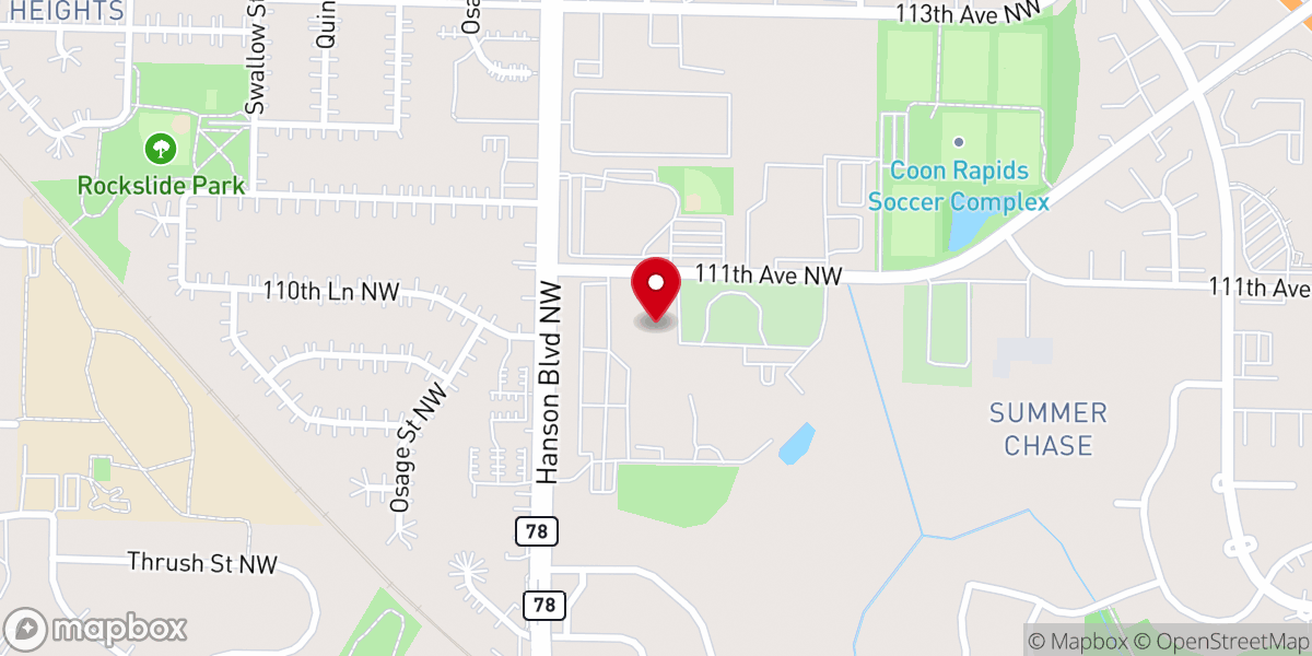 Map showing location of Epiphany Church Main Entrance