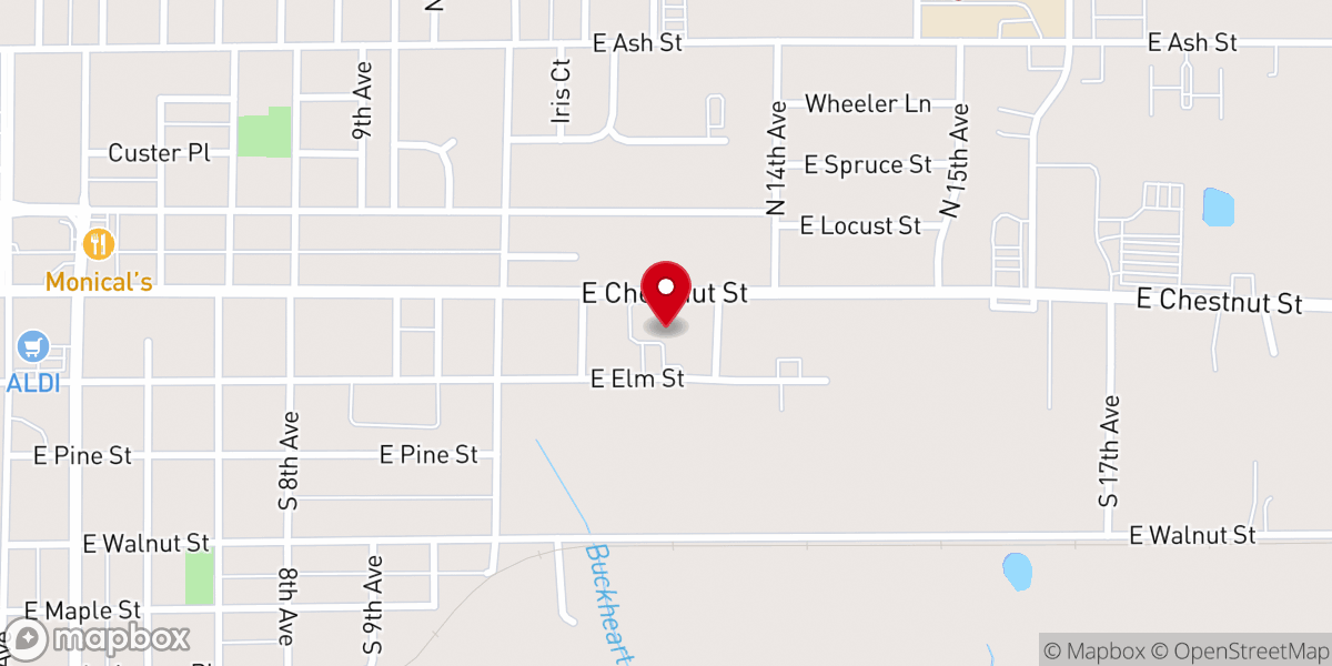 Map showing location of Evangelical Free Church of Canton
