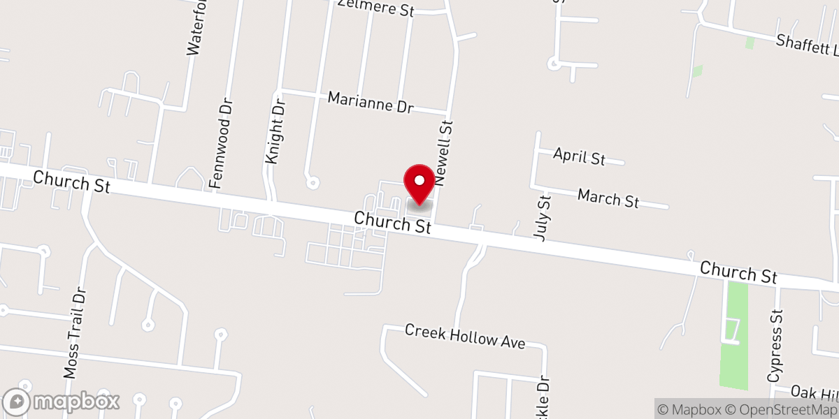 Map showing location of Lane Family Practice