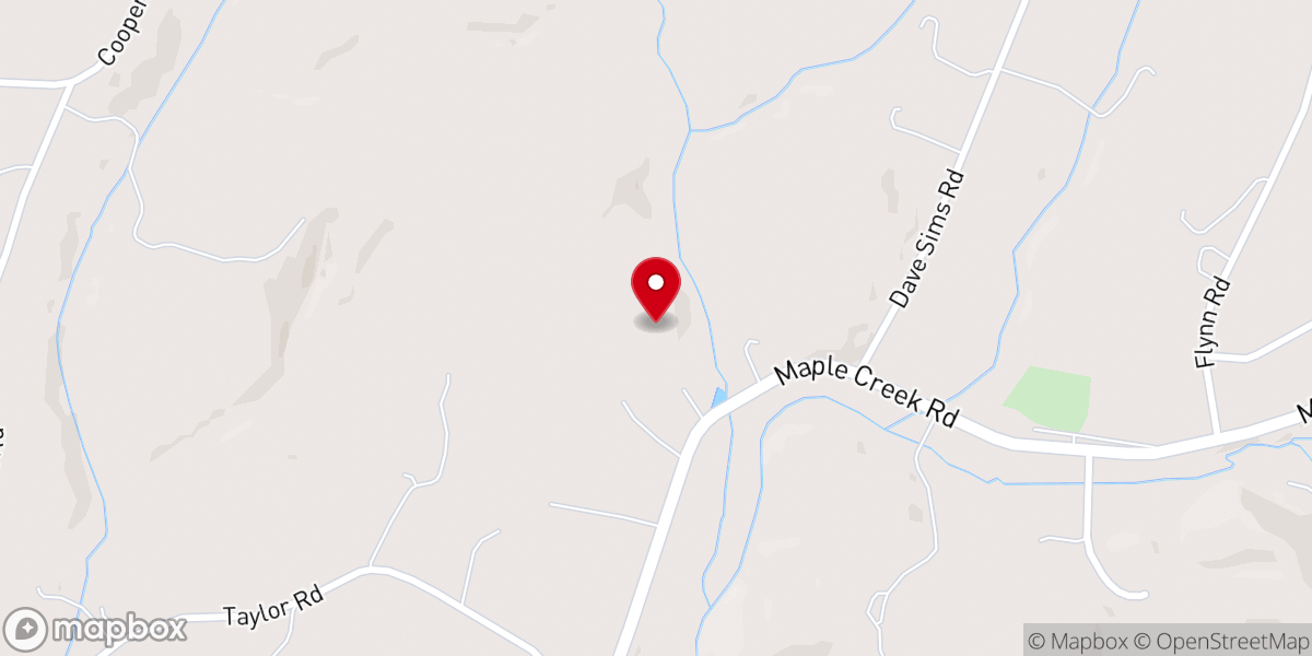 Map showing location of The Preserve at Maple Creek