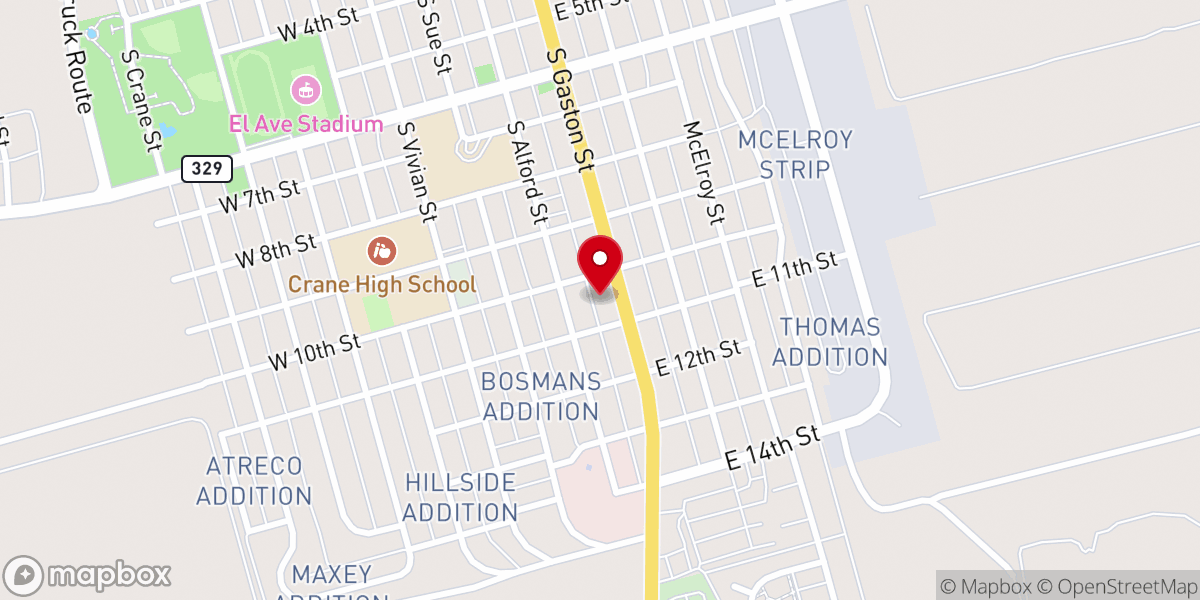 Map showing location of First United Methodist Church - Food Pantry