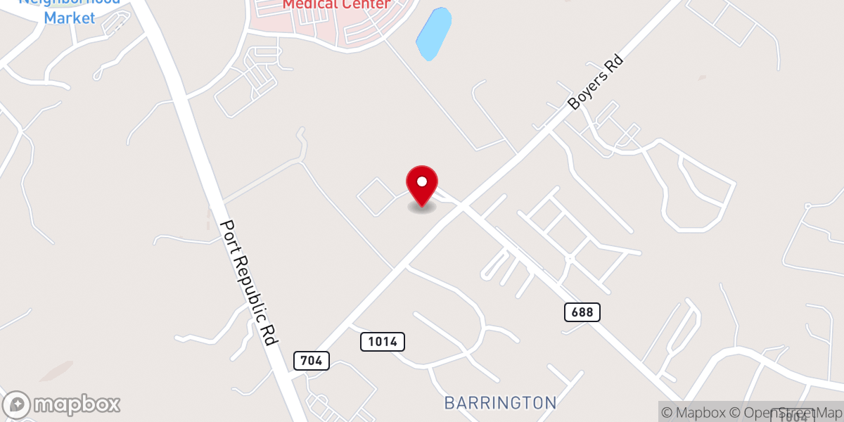 Map showing location of Mt Pleasant Church-Brethren