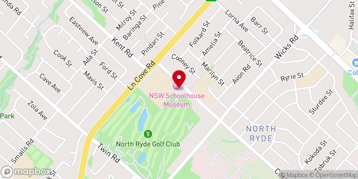 Map showing location of North Ryde Anglican Church