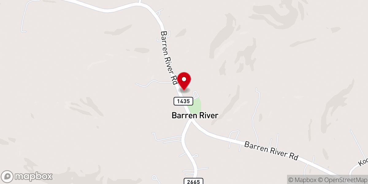 Map showing location of barren river baptist