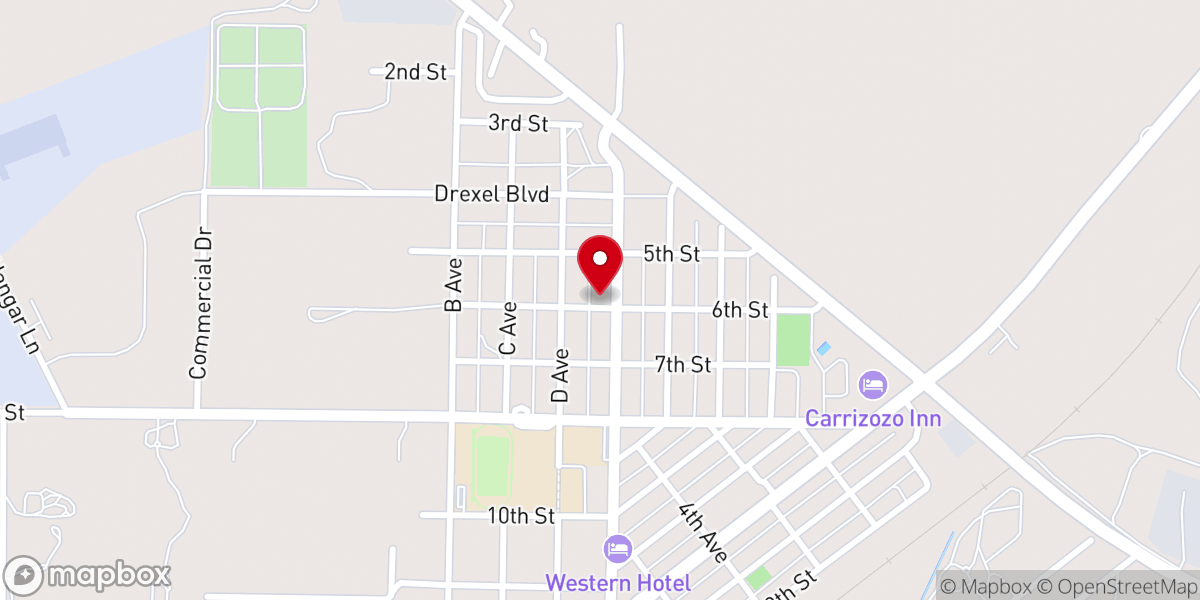 Map showing location of Saint Matthias Episcopal Church