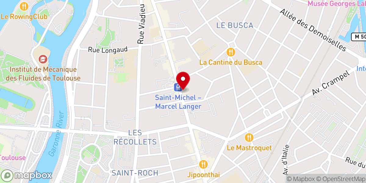 Map showing location of Le Castelet