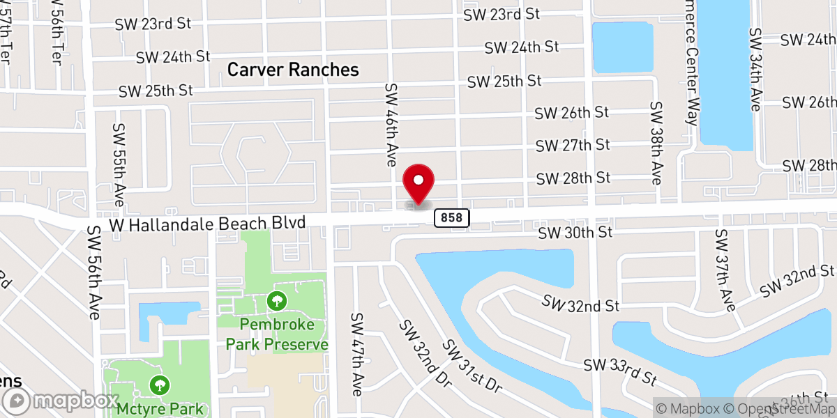 Map showing location of House of God Miracle Revival