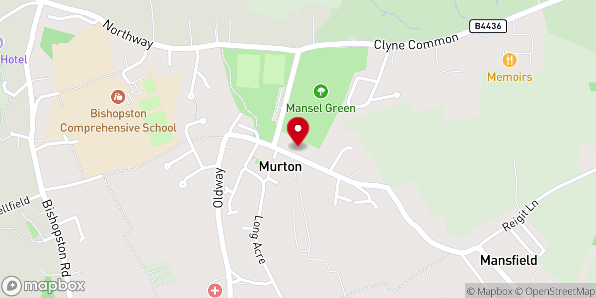 Map showing location of Murton Methodist Church