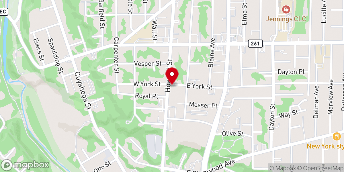 Map showing location of Shelton Temple Church of God in Christ