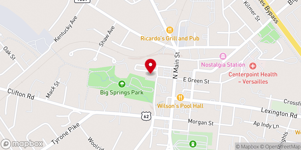 Map showing location of The Woodford Inn