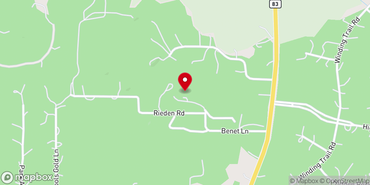 Map showing location of Benet Hill Monastery