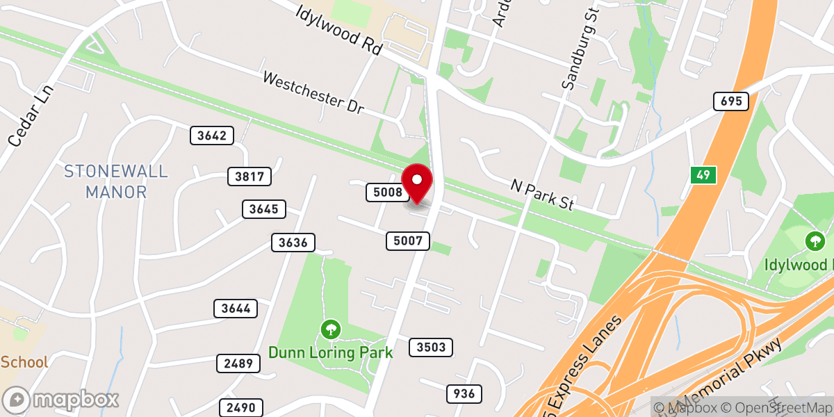 Map showing location of Vietnamese Alliance Church