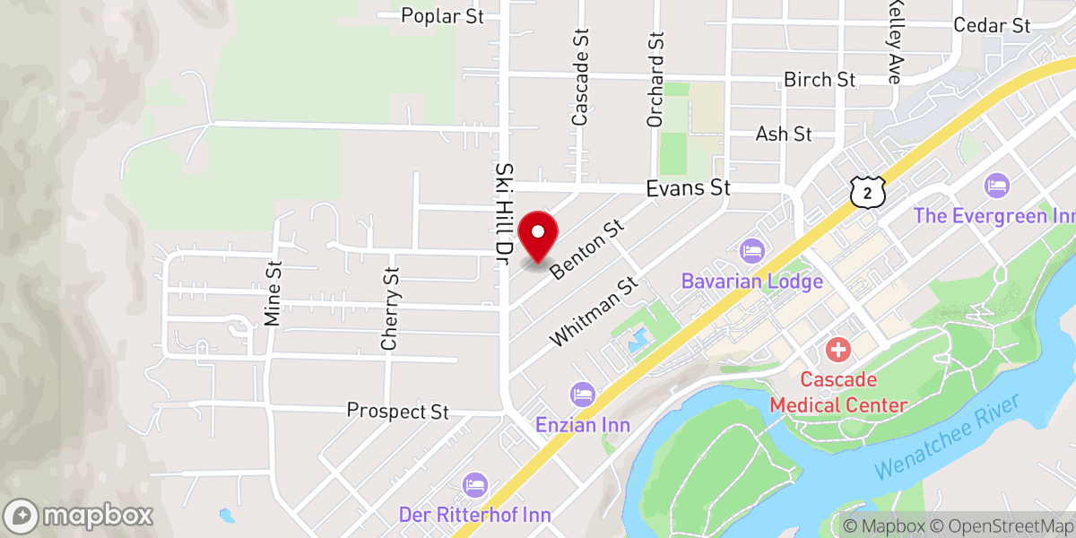 Map showing location of Faith Lutheran Church