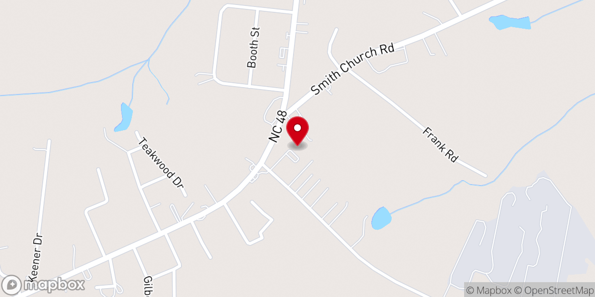 Map showing location of Liberty Pentecostal Holiness Church