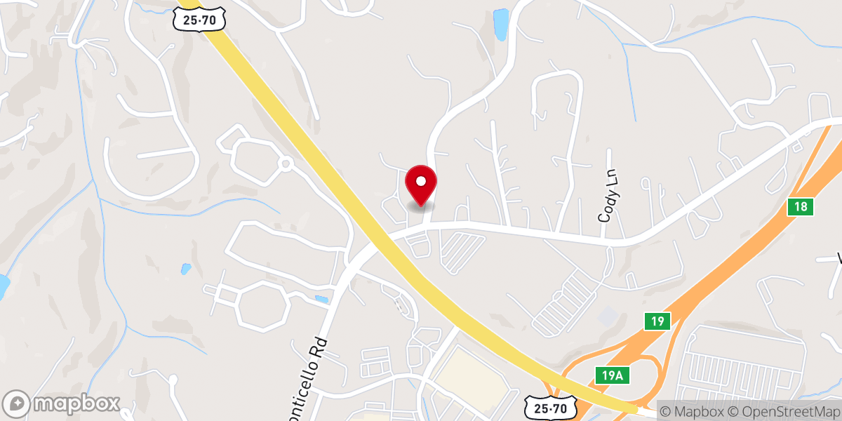Map showing location of North Point Baptist Church