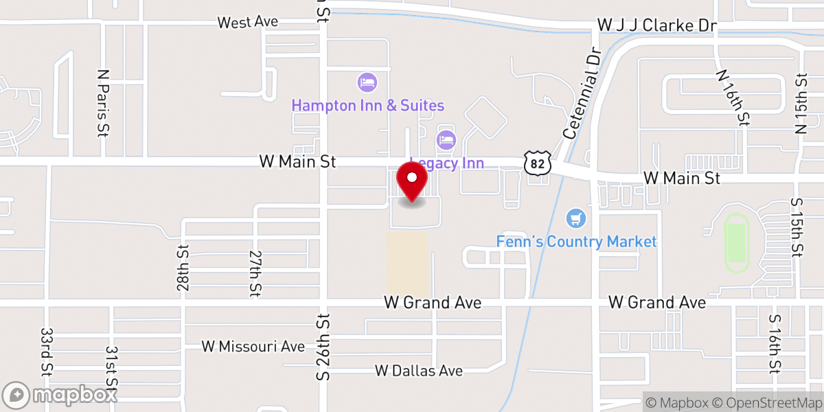 Map showing location of Harvest Fellowship