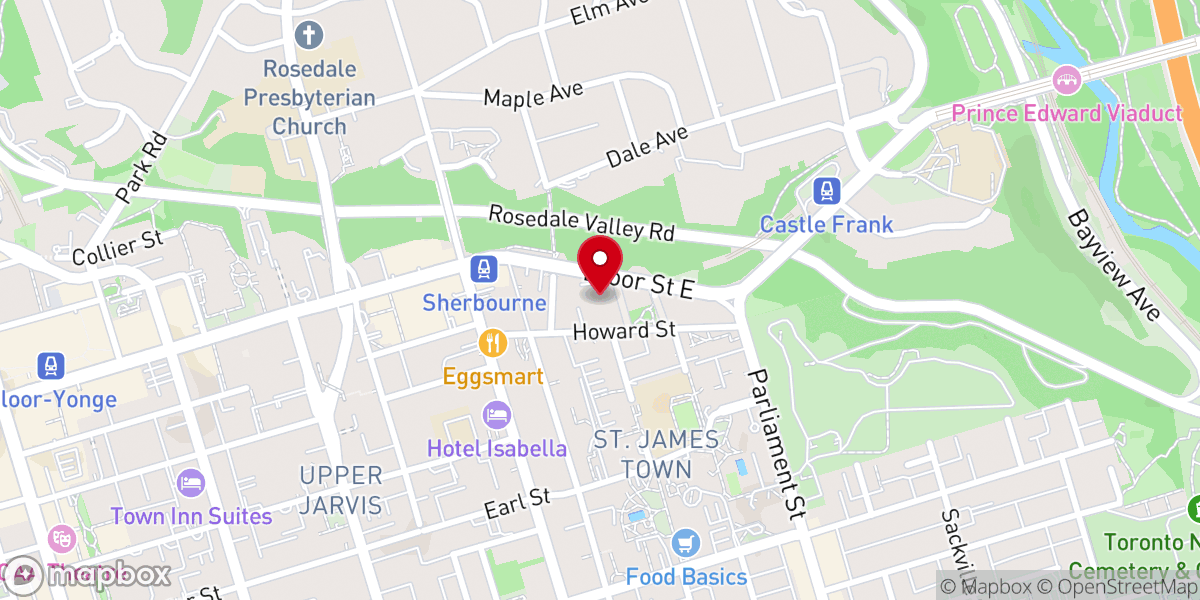 Map showing location of St. Simon-the-Apostle Anglican Church