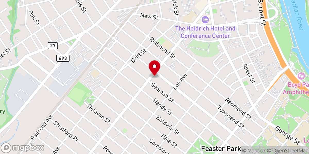 Map showing location of Friendship Christian Church Disciples of Christ New Brunswick