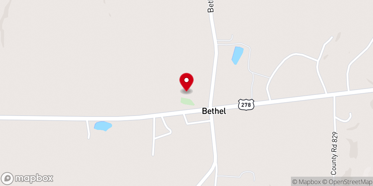 Map showing location of Pilgrim Rest Independent Baptist Church
