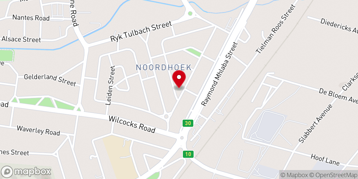 Map showing location of Wesley Methodist Church