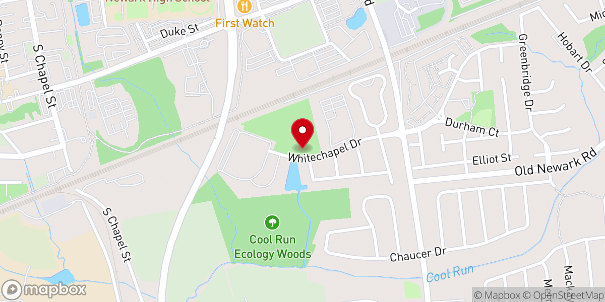 Map showing location of White Chapel Park