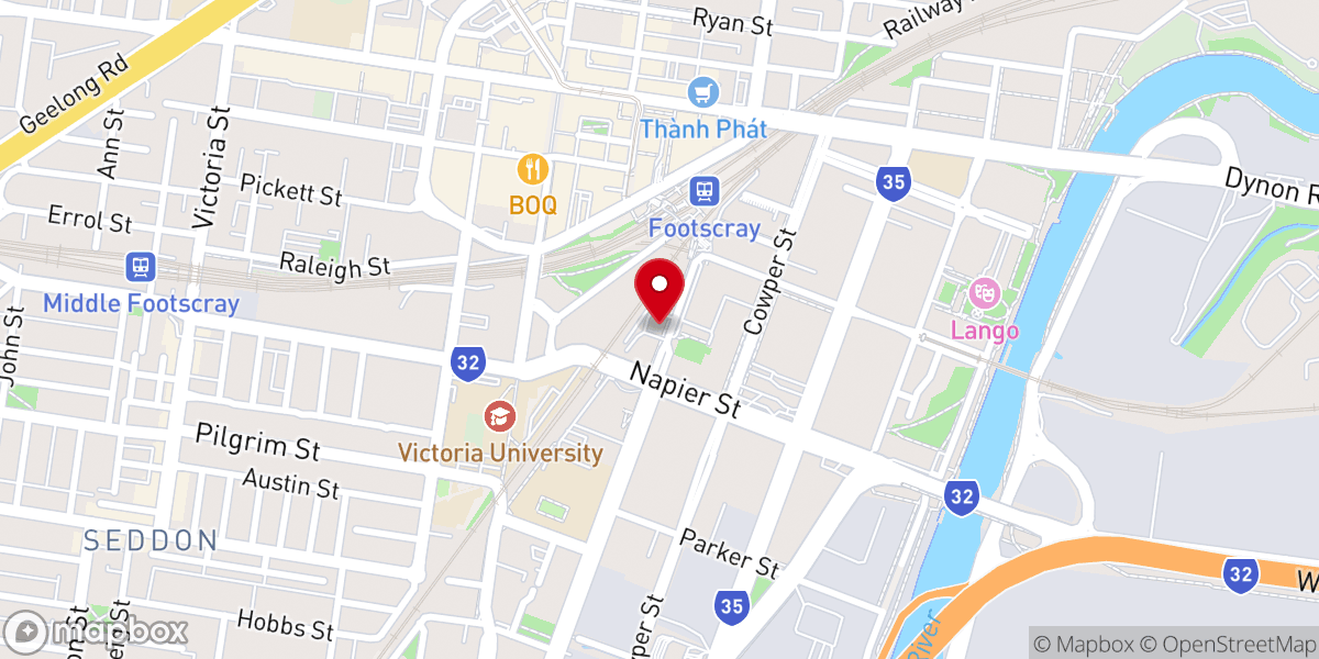 Map showing location of Graceway Baptist Church