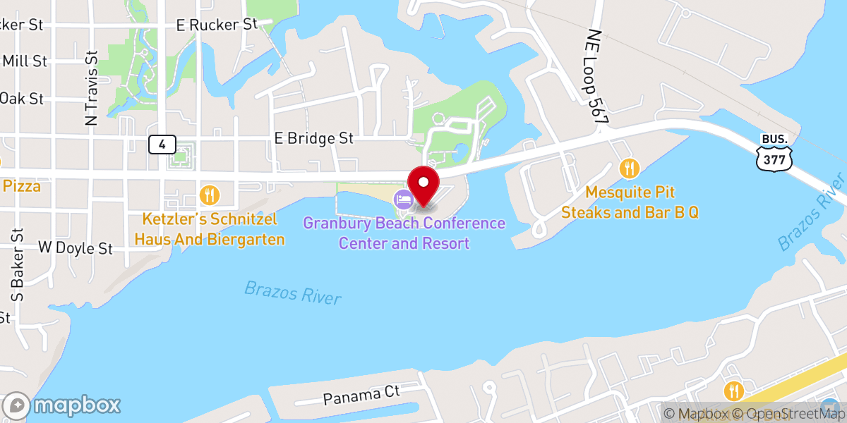 Map showing location of texas baptist church weekday education