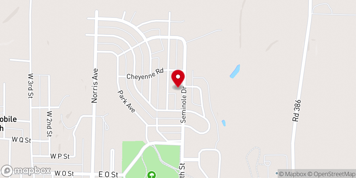 Map showing location of Lutheran Church Our Savior's