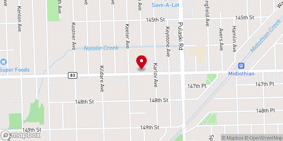 Map showing location of St Augustine Catholic Parish