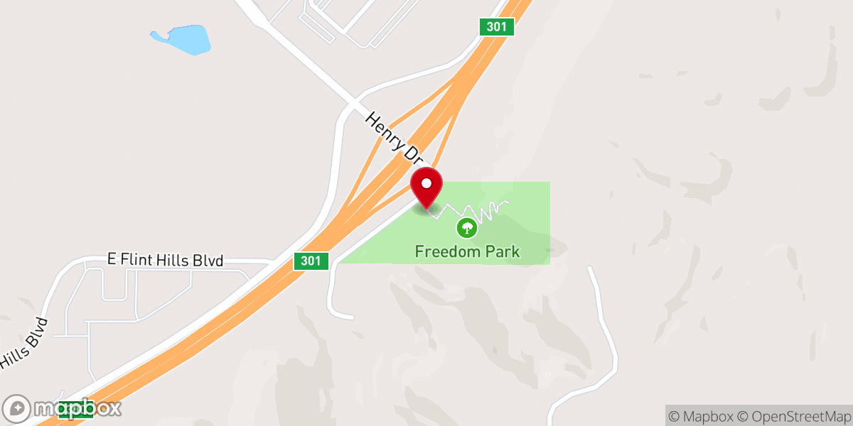 Map showing location of The Mormon Trail South Fork Historical Marker