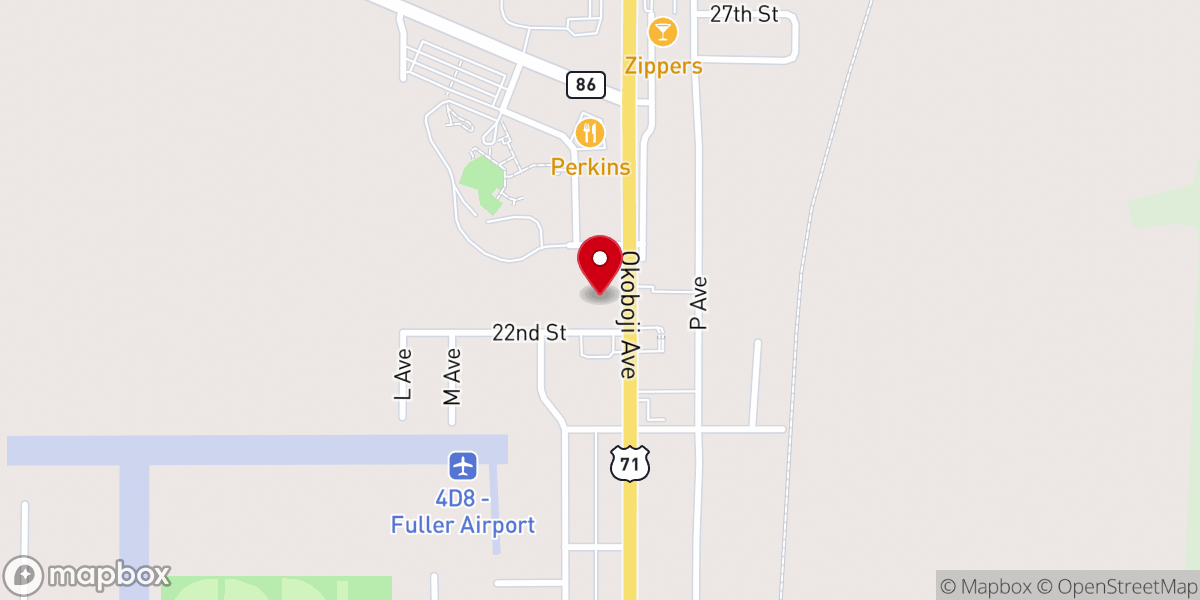Map showing location of YMCA - Milford HLPC