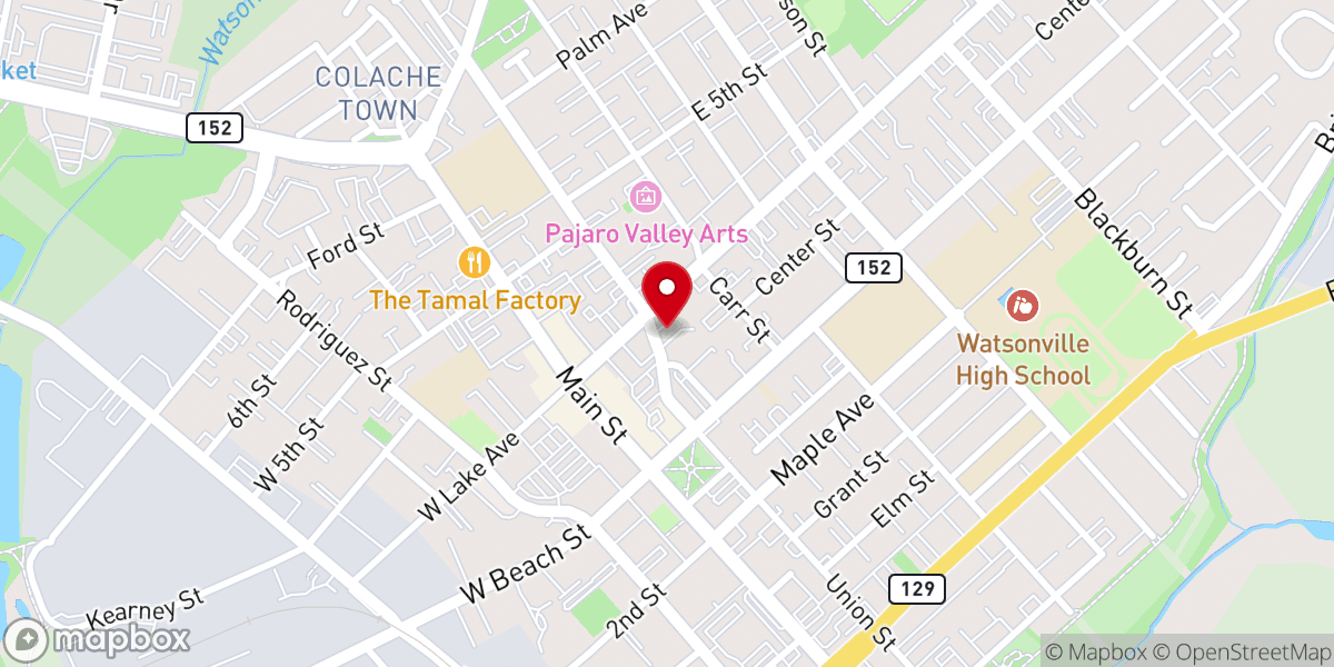 Map showing location of Iglesia Universal
