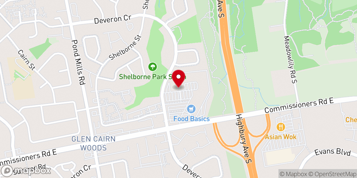 Map showing location of Impact Church