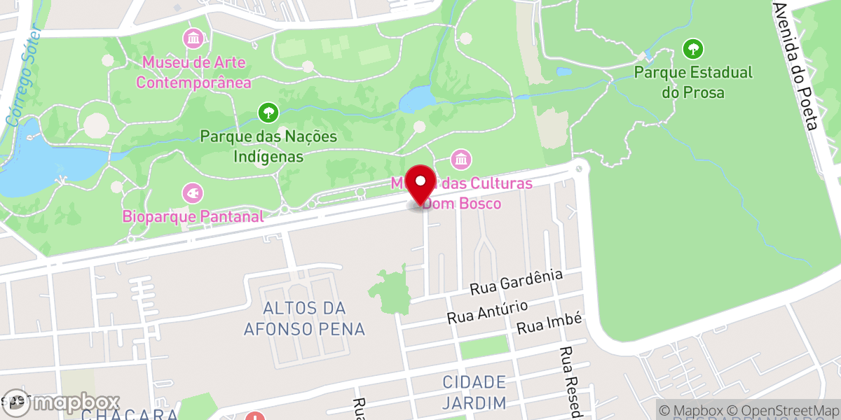 Map showing location of Santuário Nossa Senhora da Abadia
