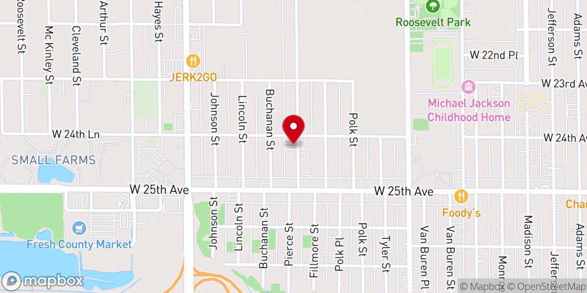 Map showing location of New Tabernacle Missionary Baptist Church