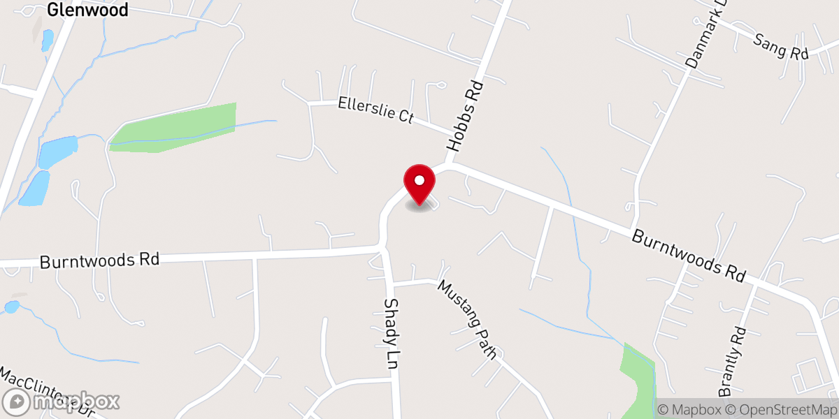 Map showing location of Shepherd of the Glen Lutheran Church