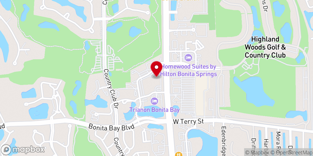 Map showing location of Promenade At Bonita Bay