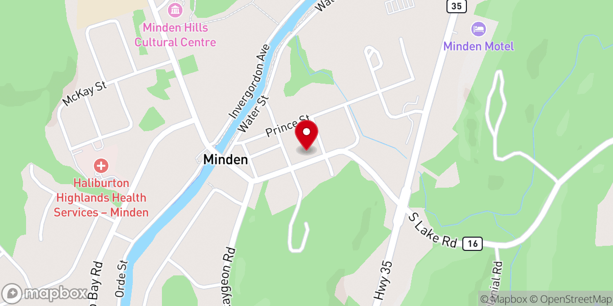 Map showing location of Highland Hills United Church