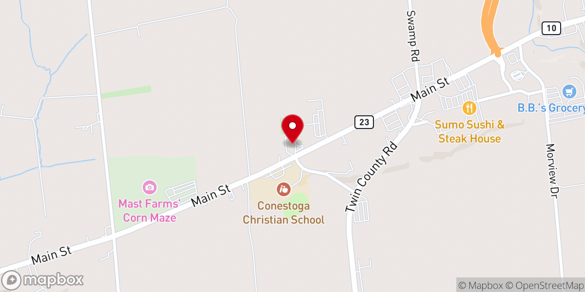 Map showing location of Morgantown ReUzit Shoppe