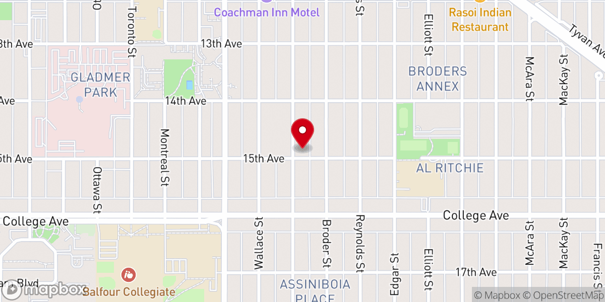 Map showing location of St Anthony's Church