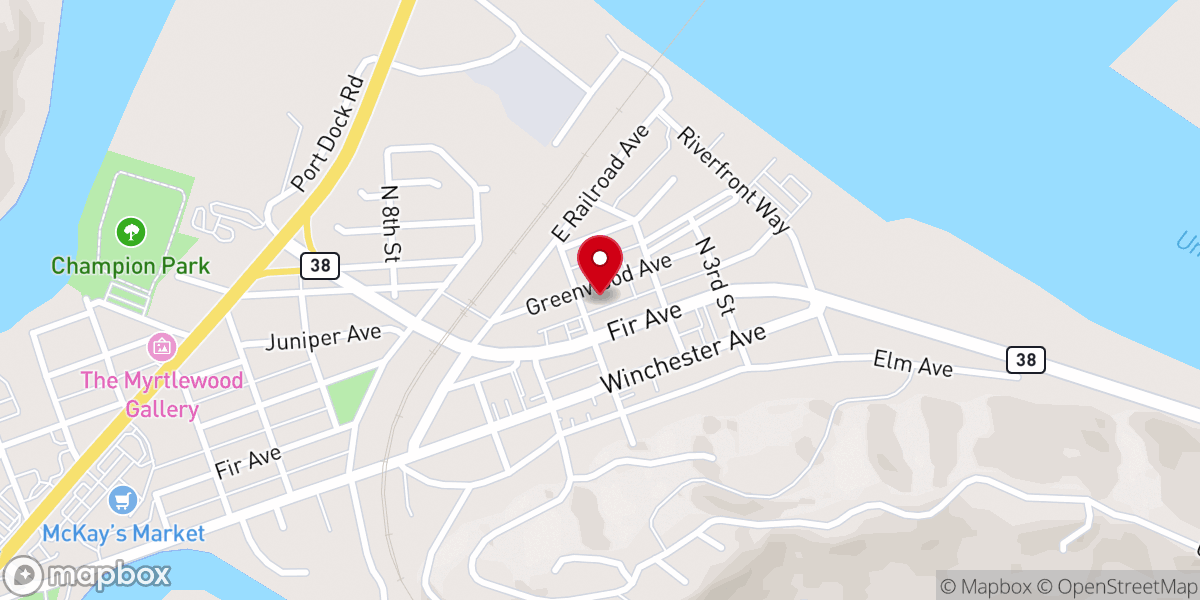 Map showing location of Coast Life Church