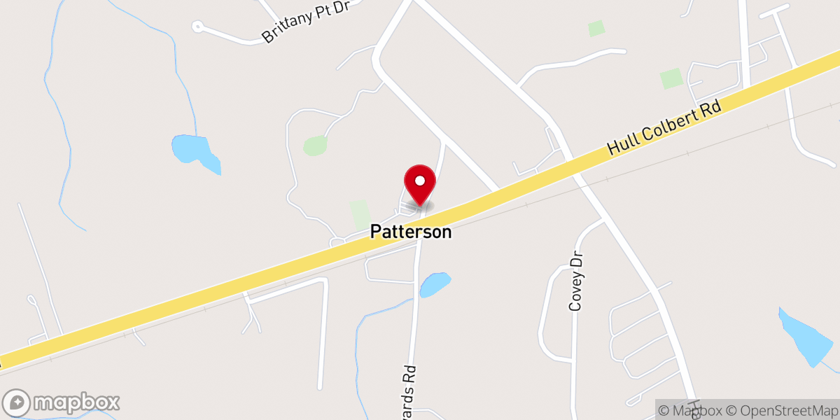 Map showing location of Riverside Baptist Church