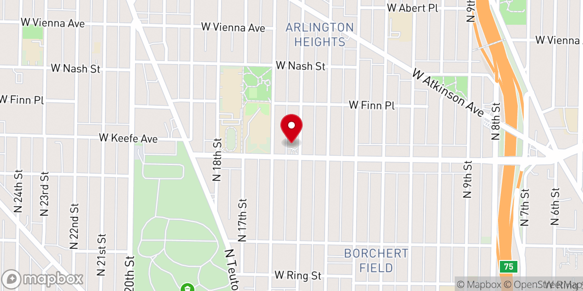 Map showing location of Church of the Incarnation