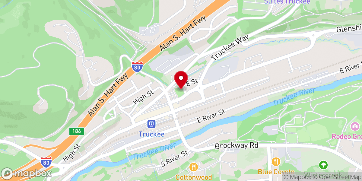 Map showing location of Community Arts Center