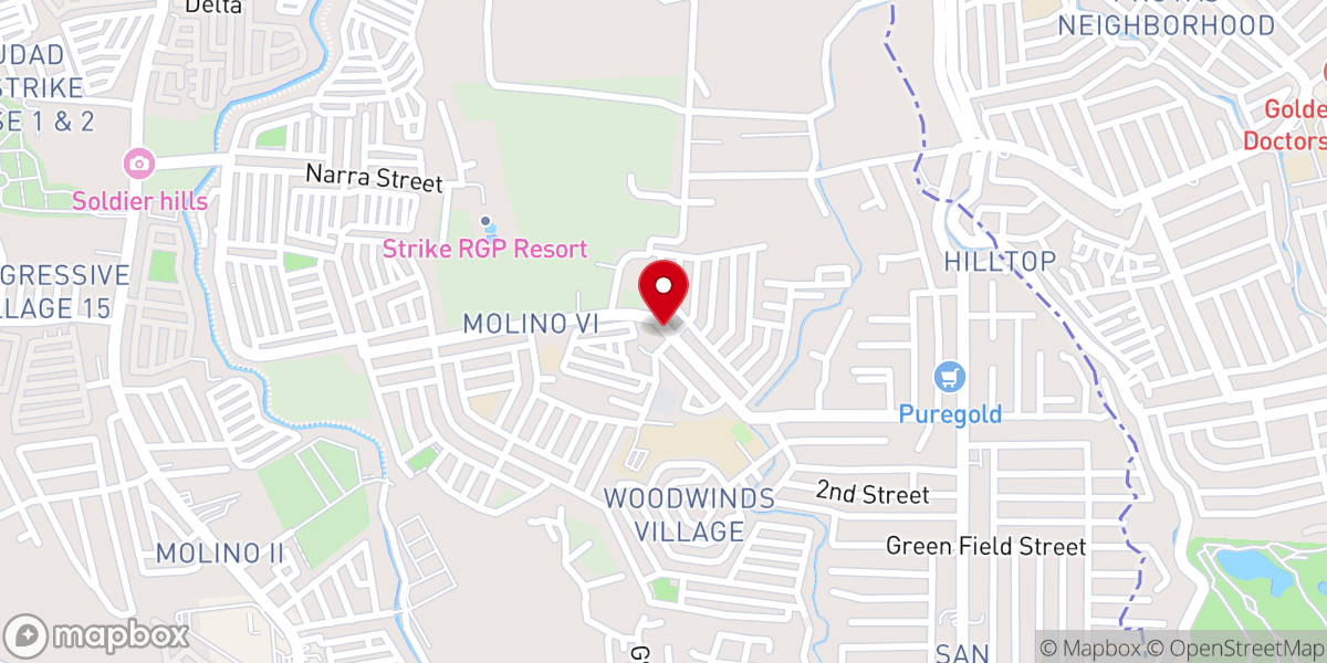 Map showing location of Our Lady of Fatima Parish Church - Molino VI, Bacoor City, Cavite (Diocese of Imus)
