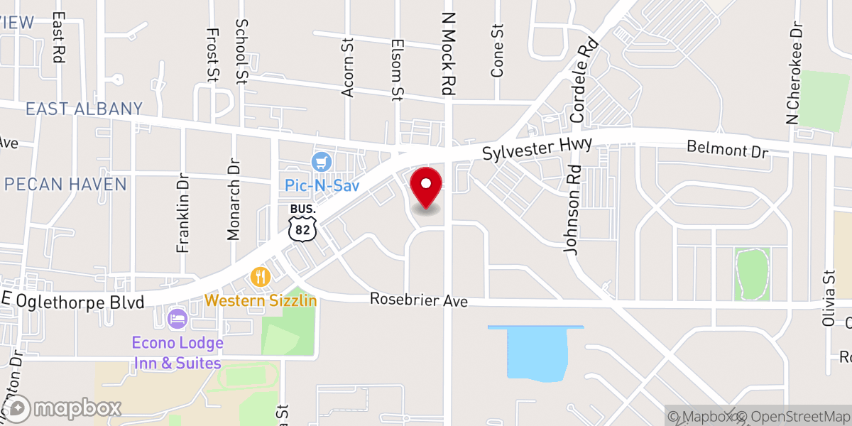 Map showing location of Morningside United Methodist Church