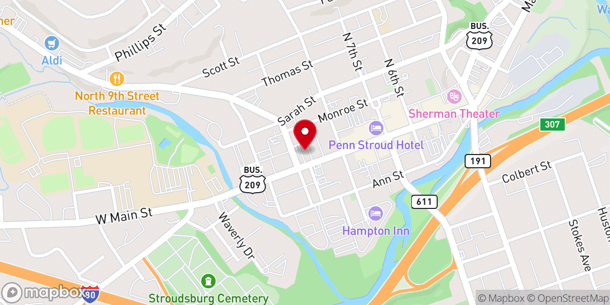 Map showing location of The Church of Saint Luke